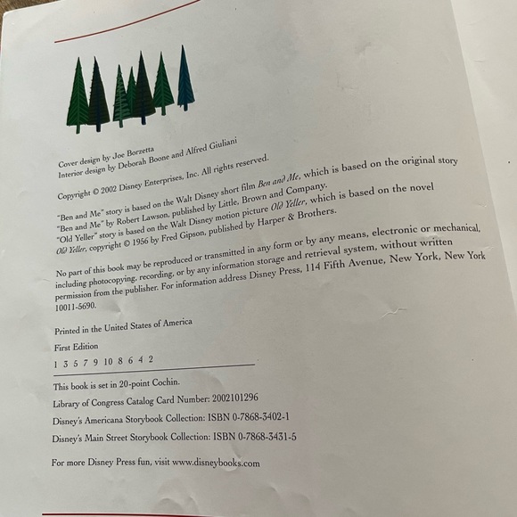 First Edition-Disney's Americana Storybook Collection-Vintage Hardcover Book - Picture 4 of 11